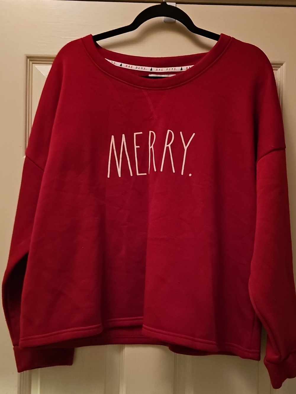Rae Dunn Red 'MERRY.' Crewneck Sweatshirt